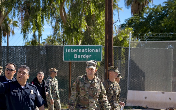 Joint CBP and DOD Briefing on Operation Secure Line - Calexico, California