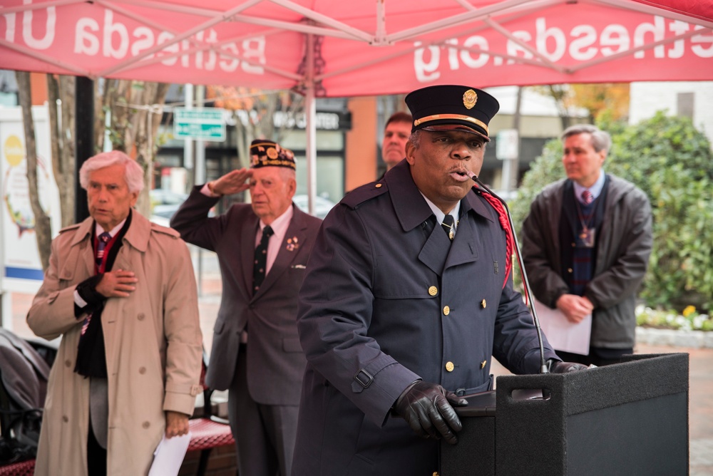 Veterans Day Ceremony Held in Bethesda