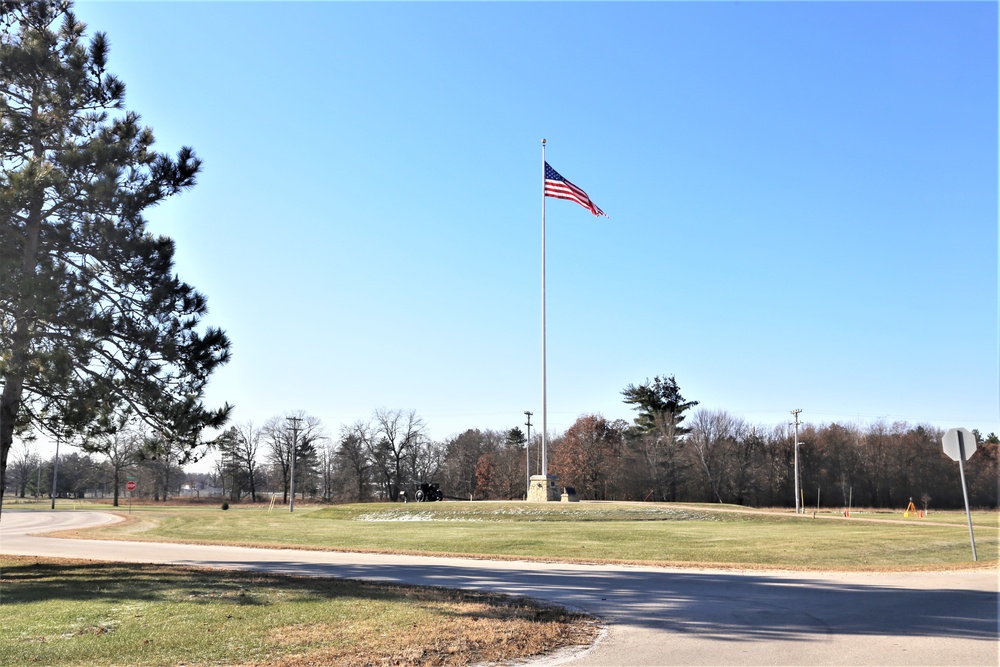 Fort McCoy and the American Flag