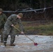 8th ESB Marines Wash Equipment Prior to Storage