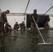 8th ESB Marines Wash Equipment Prior to Storage