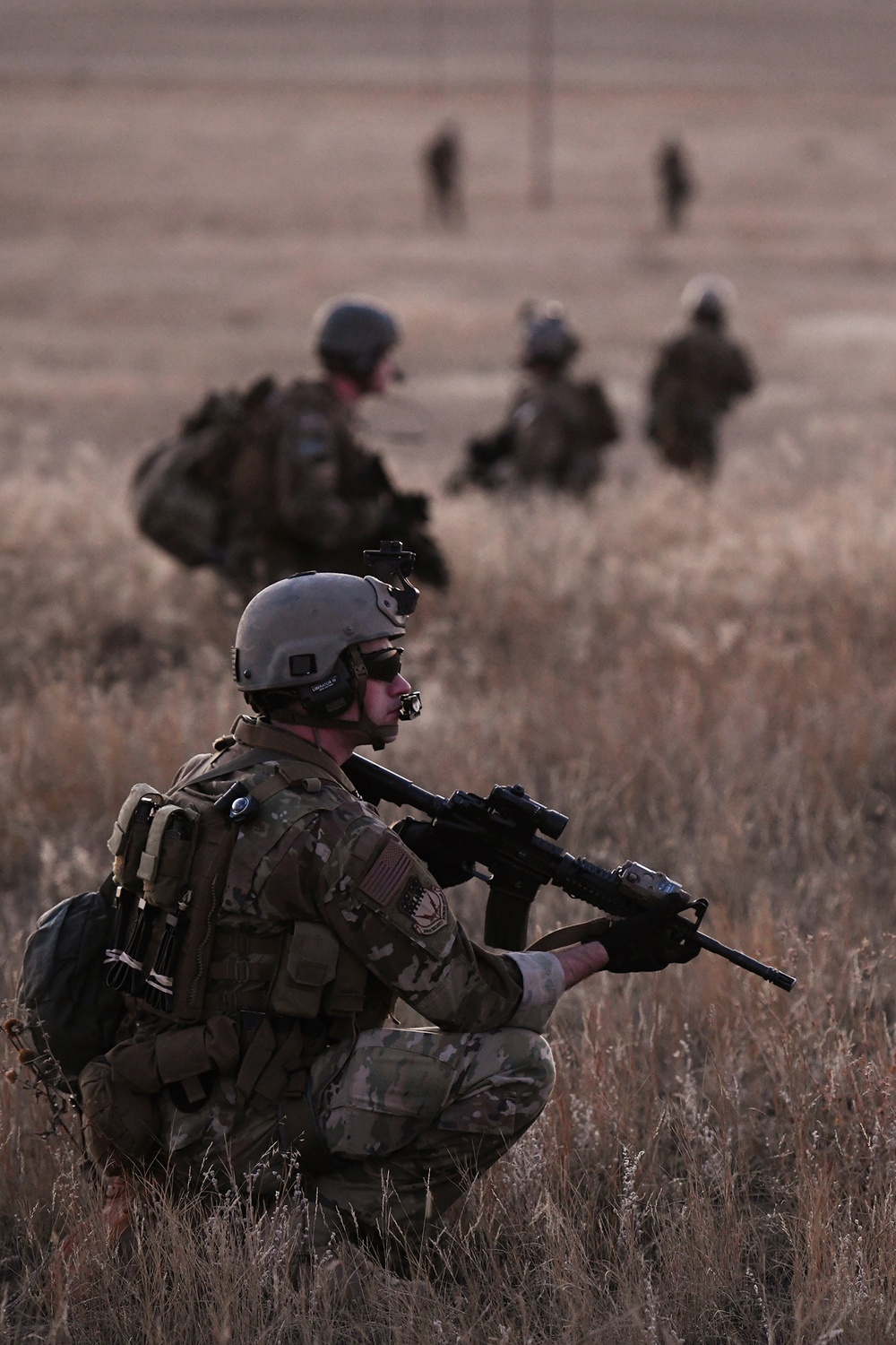 Members of the 341st Security Forces Group practice a launch facility recapture during Global Thunder 19, Oct. 30, 2018, at Malmstrom Air Force Base, Mont.