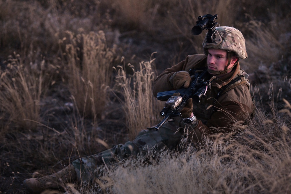 A member of the 341st Security Forces Group conducts a launch facility recapture during Exercise Global Thunder 19, Oct. 30, 2018, at Malmstrom Air Force Base, Mont.