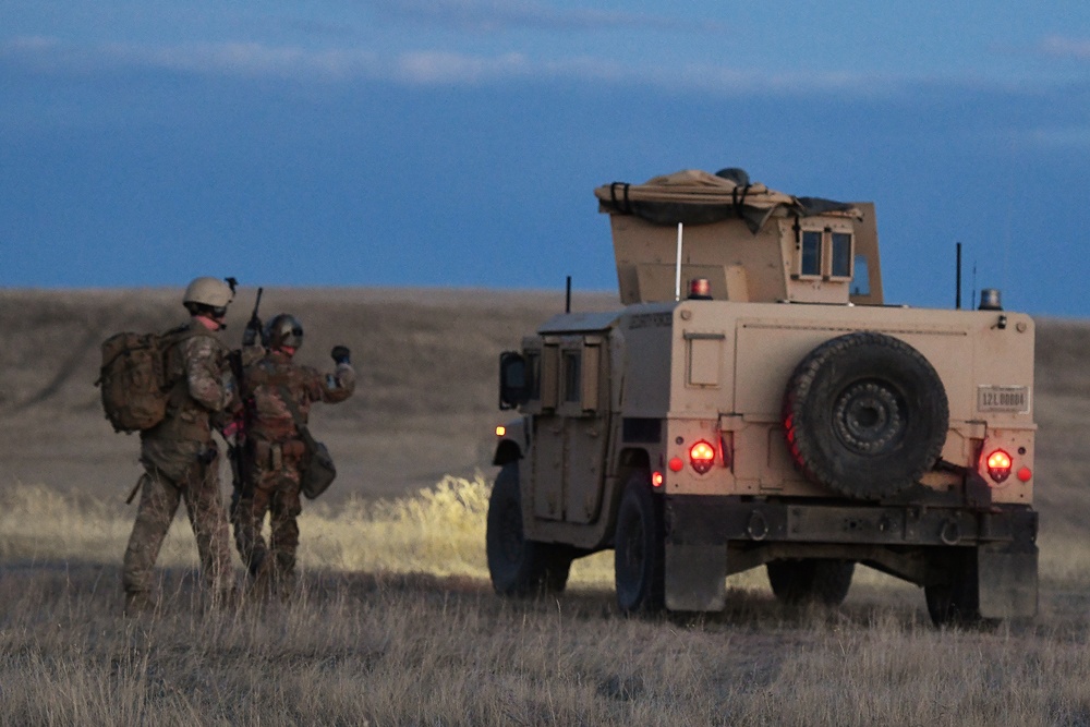 Members of the 341st Security Forces Group practice a launch facility recapture during exercise Global Thunder 19, Oct. 30, 2018, at Malmstrom Air Force Base, Mont.