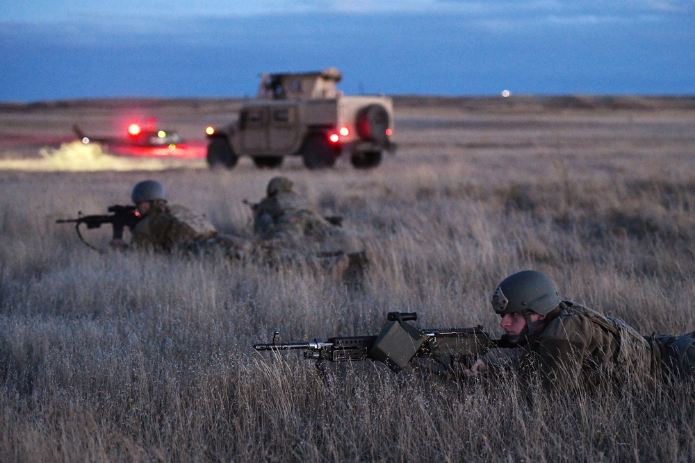 Members of the 341st Security Forces Group practice a launch facility recapture during exercise Global Thunder 19, Oct. 30, 2018, at Malmstrom Air Force Base, Mont.