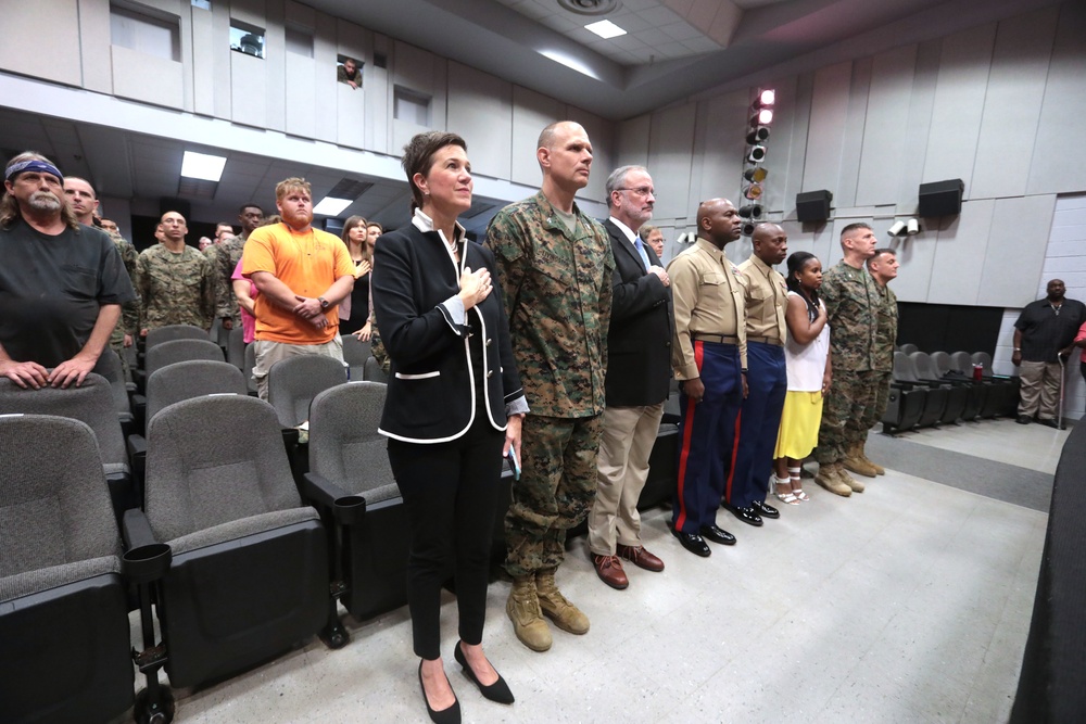 MCLB Albany hosts cake-cutting ceremony, uniform pageant