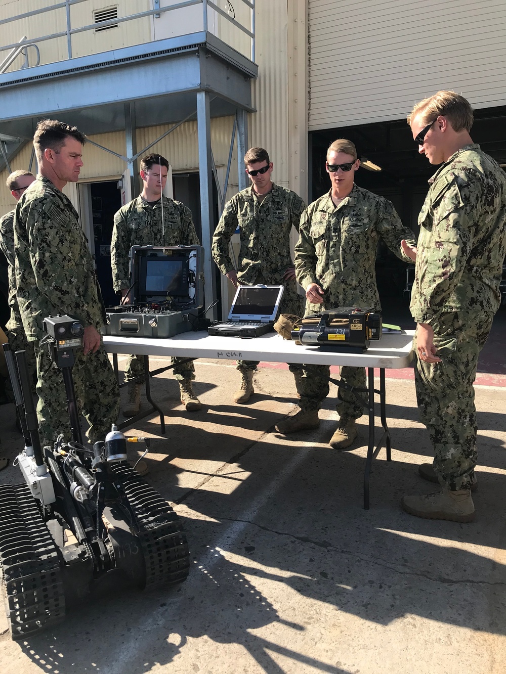 Rear Adm. DeWalt visits Explosive Ordnance Disposal Group One commands