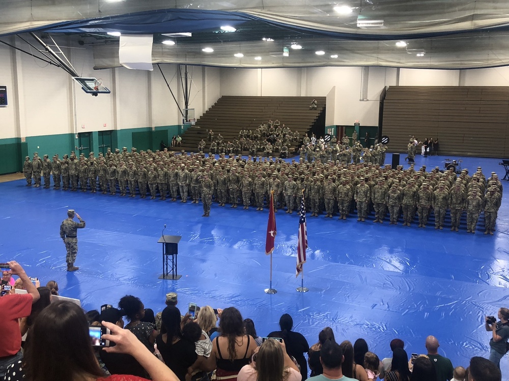 Raider Brigade Welcome Home Ceremony