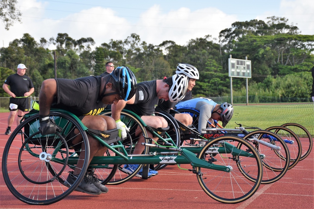 Wheelchair racing track event, Pacific Regional Trials 2018