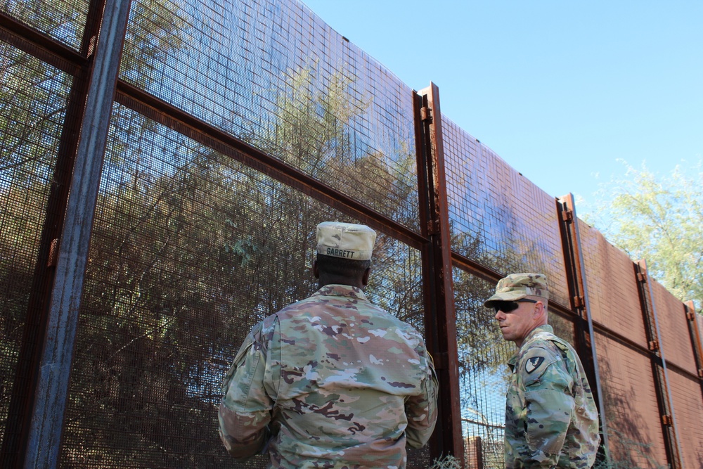 937th Engineers work on Arizona Border