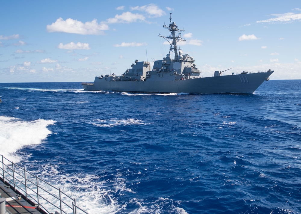 USS Mobile Bay (CSG 3) is underway conducting routine operations in the U.S. Pacific Fleet area of operations.