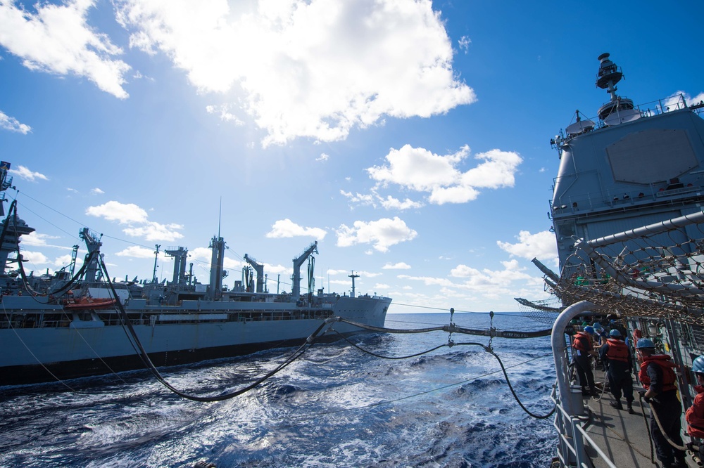 USS Mobile Bay (CG 53) is conducting routine operations in the U.S. Pacific Fleet area of operations.