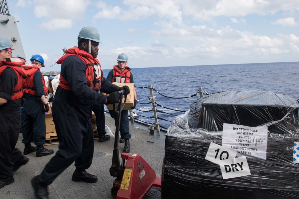 USS Stockdale (DDG 106) conducts routine operations in the U.S.3rd Fleet area of operations.