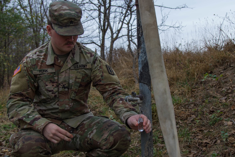 71st Medical Detachment tests water at Mihail Kogalniceanu Airbase
