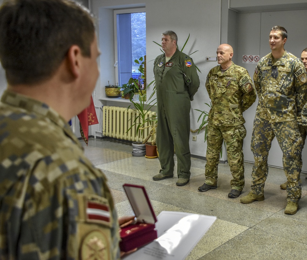 JTAC Trainers Recognized by Latvian Leaders