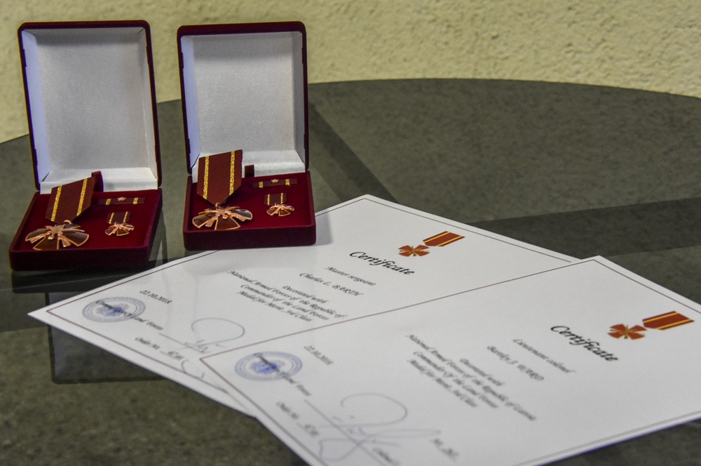 Latvian Awards for Military Merit Presented to Michigan Airmen