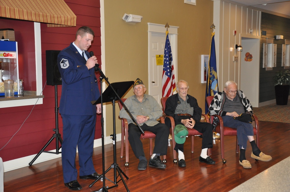 Alpena airmen honor those who sevred before on Veterans Day
