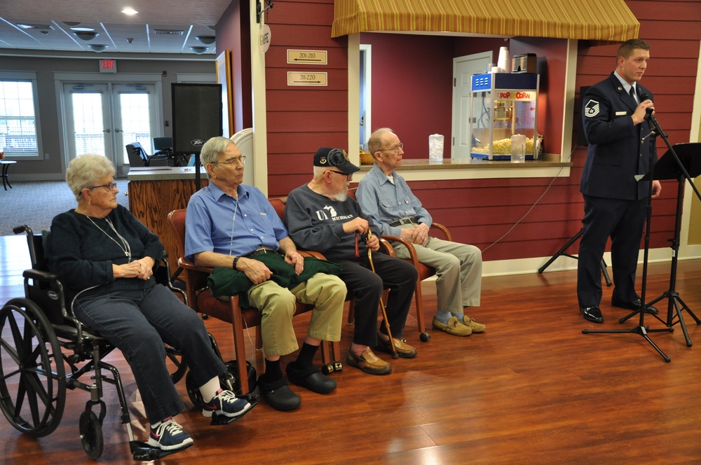 Alpena airmen recognize those who served before at Veterans Day event