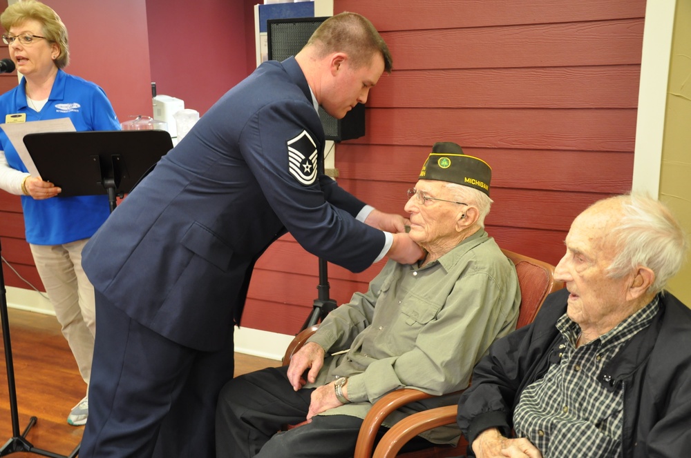 Alpena airmen honor those who served before at Veterans Day event