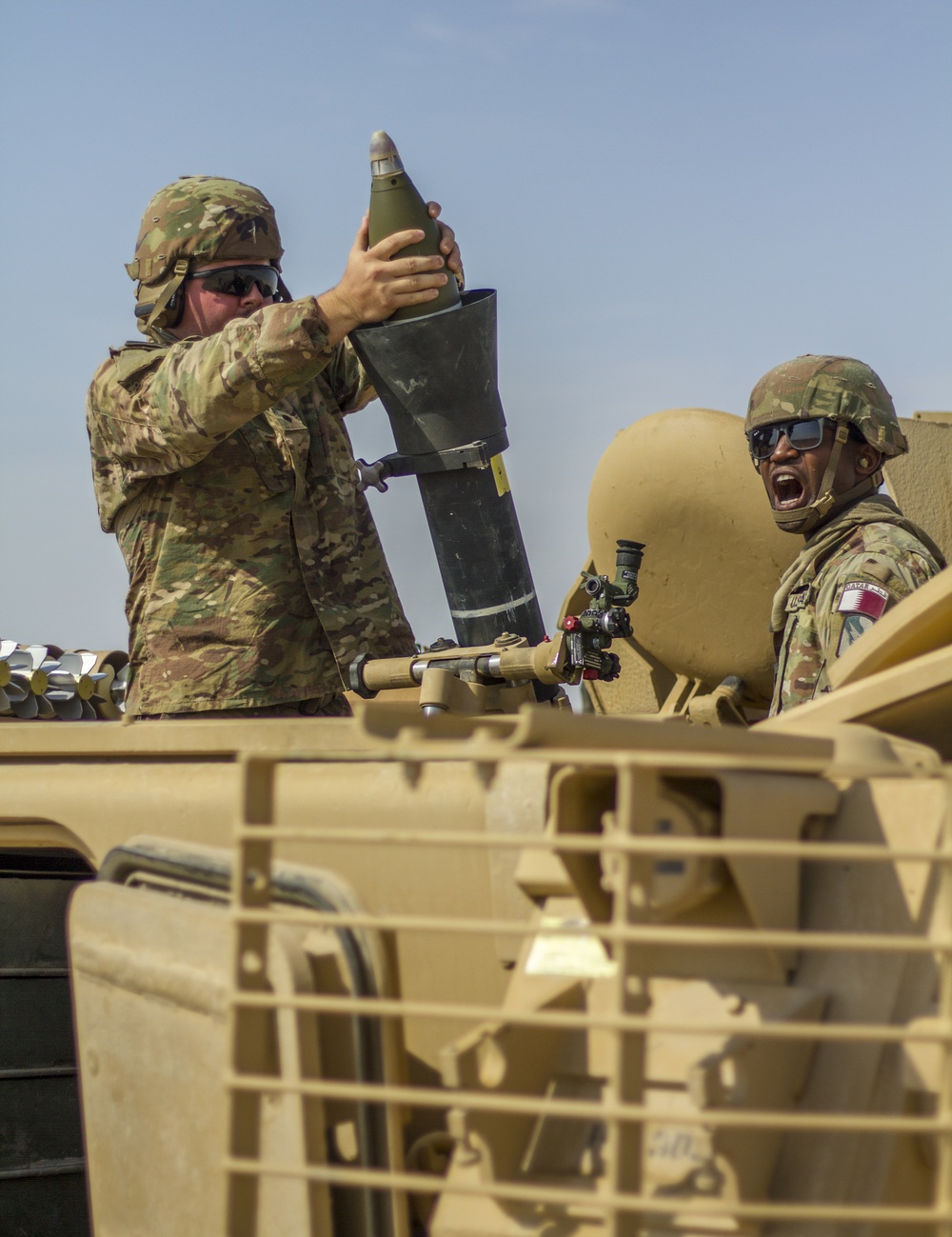 Exercise Eastern Action 2019 – 2-198 AR Mortar Platoon Trains in Qatar