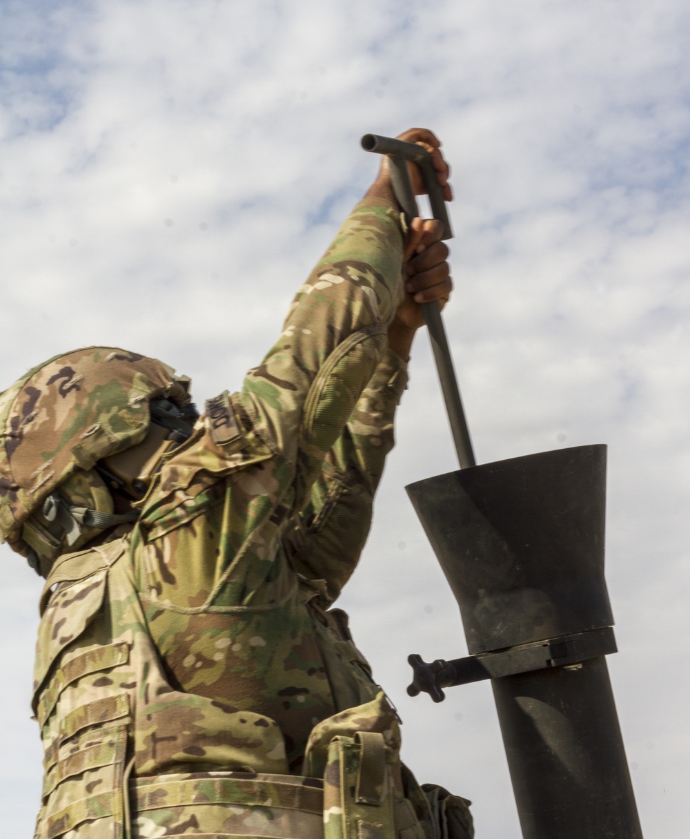 Exercise Eastern Action 2019 – 2-198 AR Mortar Platoon Trains in Qatar