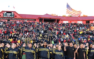 Future Service Members Recite Oath of Enlistment at Rutgers Military Appreciation Game