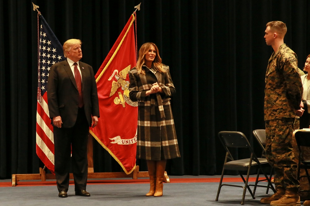 President, First Lady visit Marine Barracks Washington D.C.