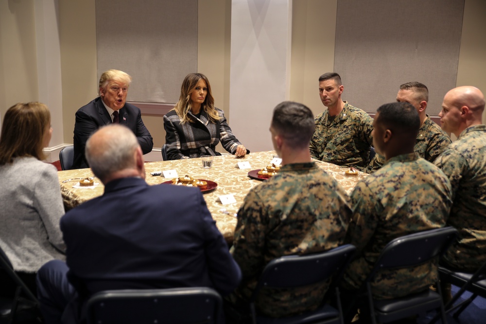 President, First Lady visit Marine Barracks Washington D.C.