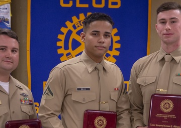Parris Island Marine awarded Beaufort Rotary Military Person of the Year