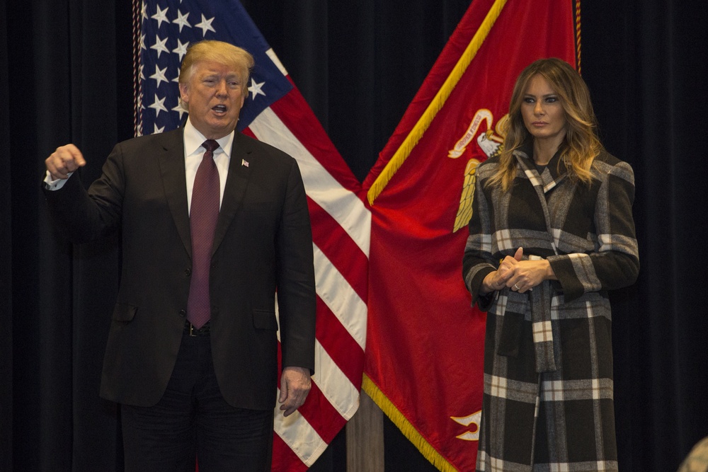 President Donald J. Trump Visits Marine Barracks Washington