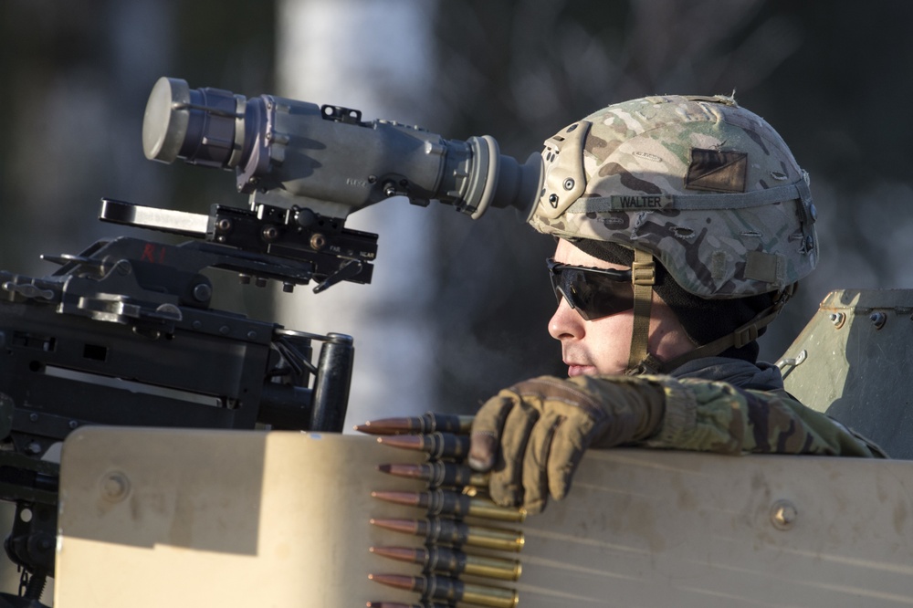 'Denali' paratroopers conduct mounted marksmanship live-fire training at JBER