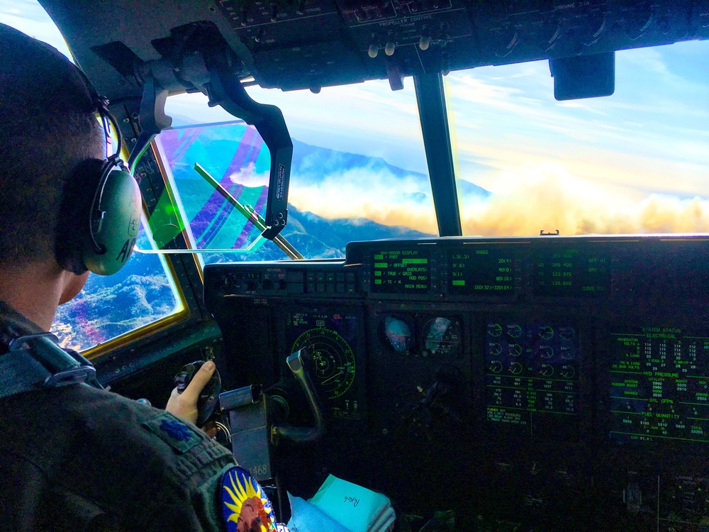 Woolsey Fire MAFFS cockpit