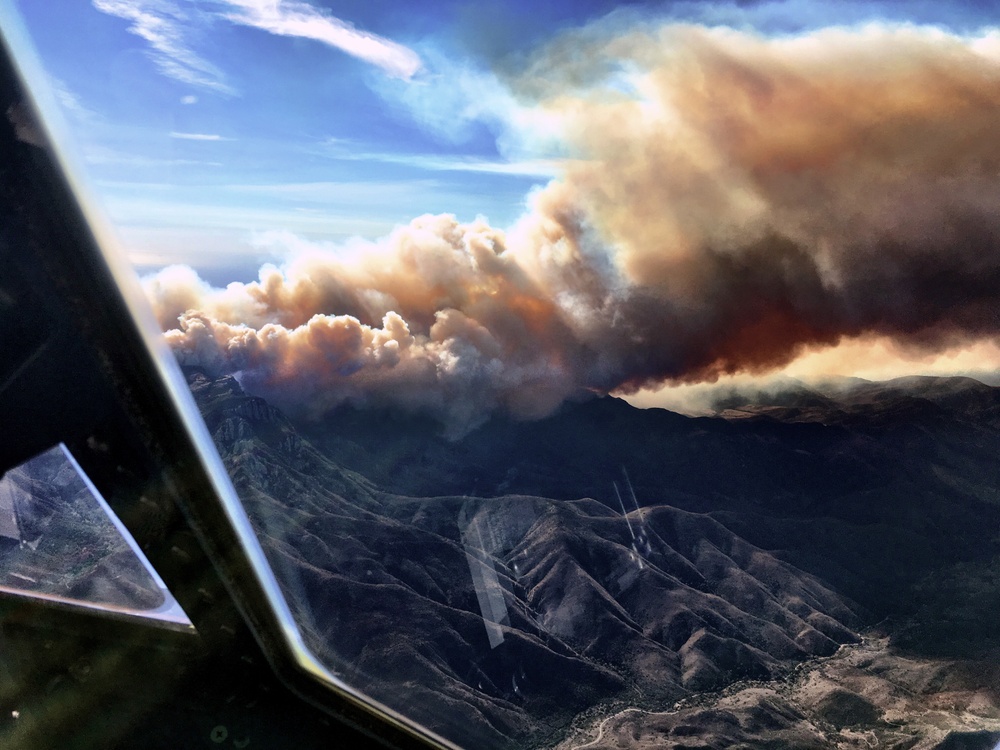 Woolsey Fire MAFFS C-130 cockpit