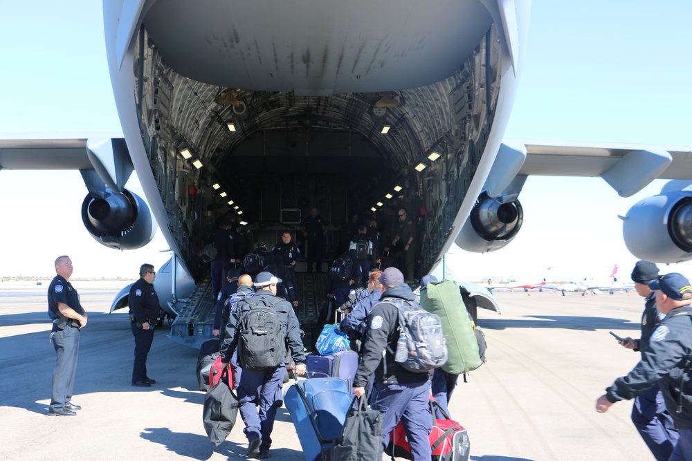 CBP officers deploy from El Paso in Support of Operation Secure Line