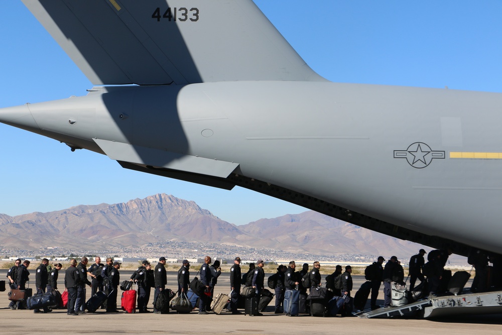 CBP officers deploy from El Paso in Support of Operation Secure Line