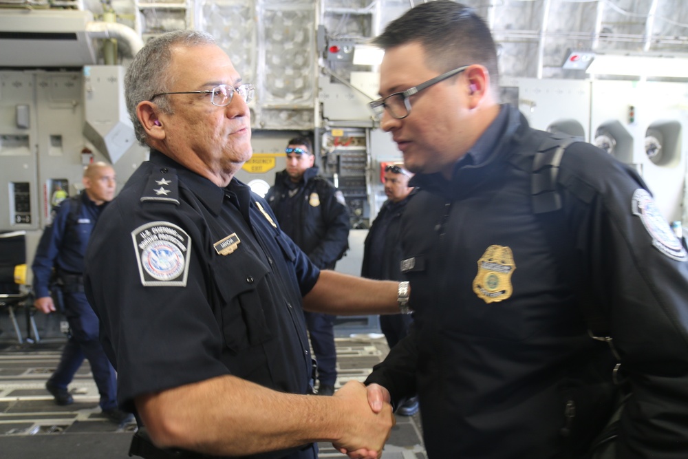 CBP officers deploy from El Paso in Support of Operation Secure Line