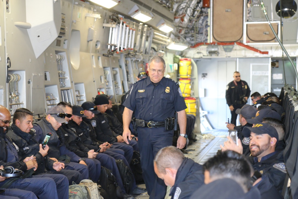 CBP officers deploy from El Paso in Support of Operation Secure Line