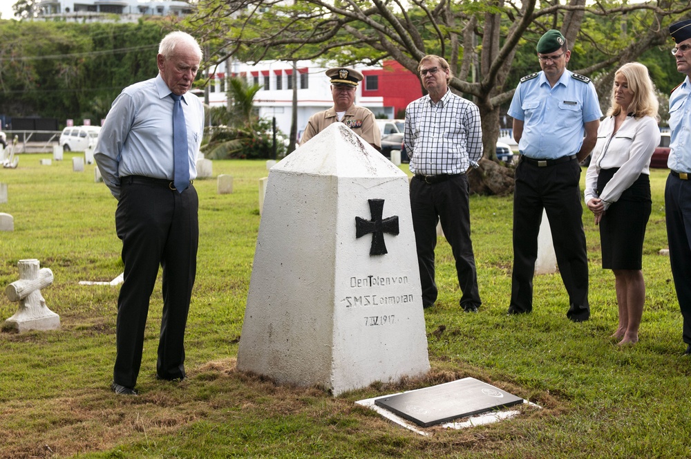 SMS Cormoran II Sailors Honored During Wreath Laying Ceremony