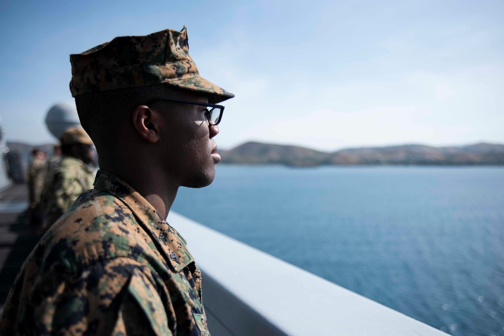 USS Green Bay arrives in Papua New Guinea