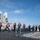 Sailors aboard USS Spruance (DDG 111) heave in line on the aft missile deck during a replenishment-at-sea with the Military Sealift Command (MSC) fleet replenishment oiler USNS Guadalupe (T-AO 200).