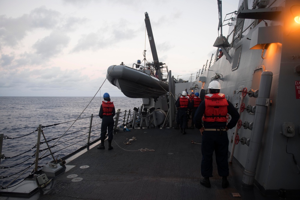 Spruance conducts routine operations in the U.S. 3rd Fleet area of operations.