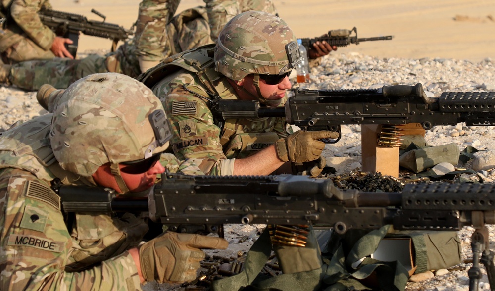 Task Force Spartan Soldiers improve their weapon skills during Eastern Action 19