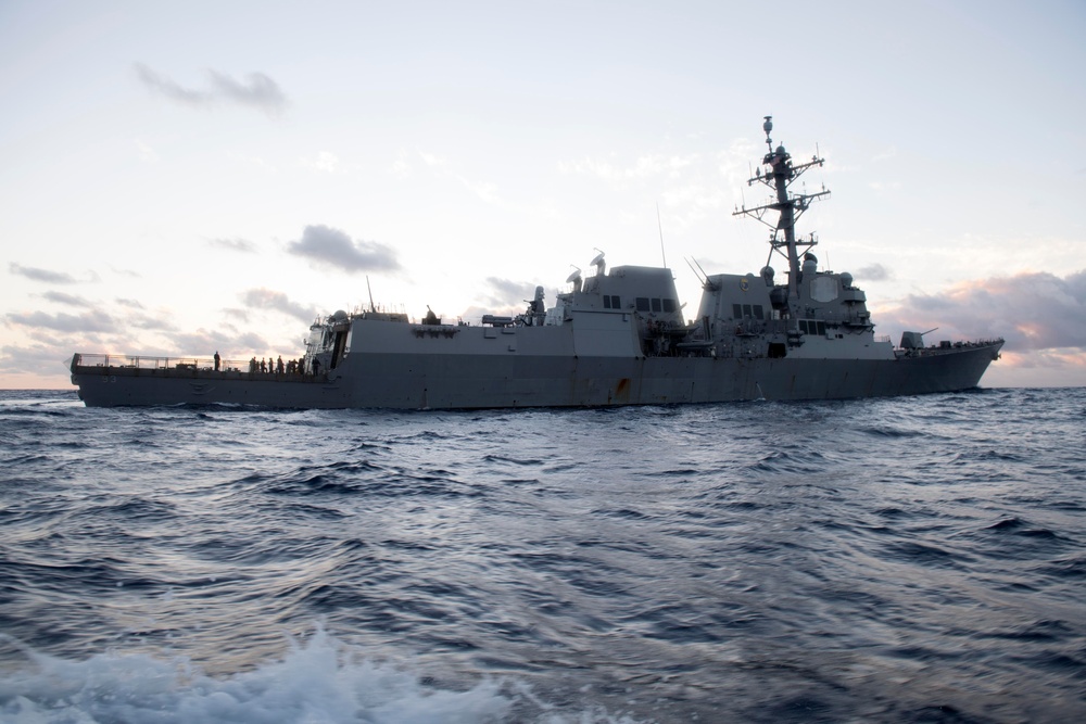 USS Chung-Hoon (DDG 93) conducts operations in the Pacific Ocean.