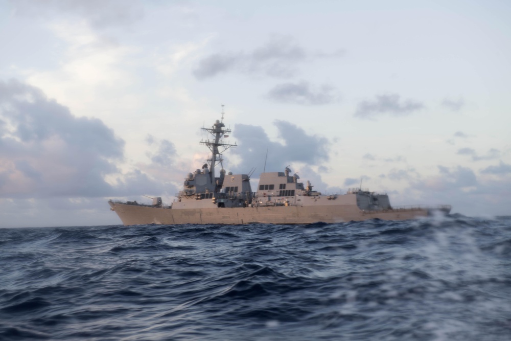 Spruance conducts routine operations in the U.S. 3rd Fleet area of operations.