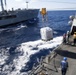 USS Spruance (DDG 111) receives supplies from the Military Sealift Command fleet replenishment oiler USNS Guadalupe (T-AO 200) during a replenishment-at-sea.