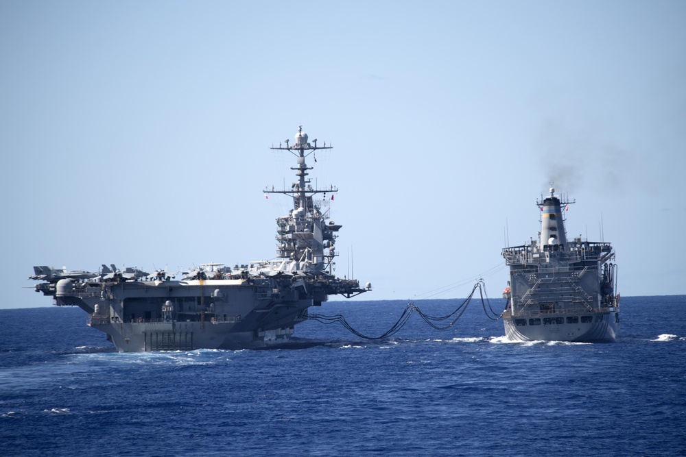 DVIDS - Images - USS John C. Stennis (CVN 74), Left, Receives Fuel From ...