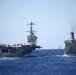 USS John C. Stennis (CVN 74), left, receives fuel from USNS Guadalupe (T-AO 200) during a replenishment-at-sea.