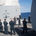 Sailors learn Mechanical Advantage Control Hold (MACH) takedowns as part of the security reaction force basic training aboard the Ticonderoga-class guided-missile cruiser USS Mobile Bay (CG 53).