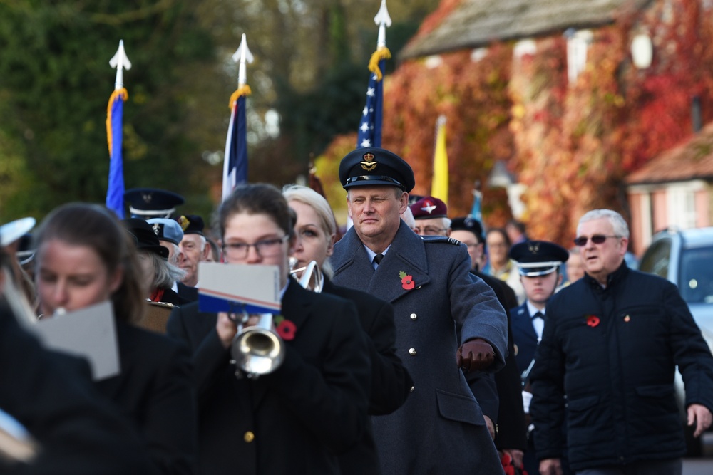 RAF Lakenheath celebrates Remembrance Day with local communities