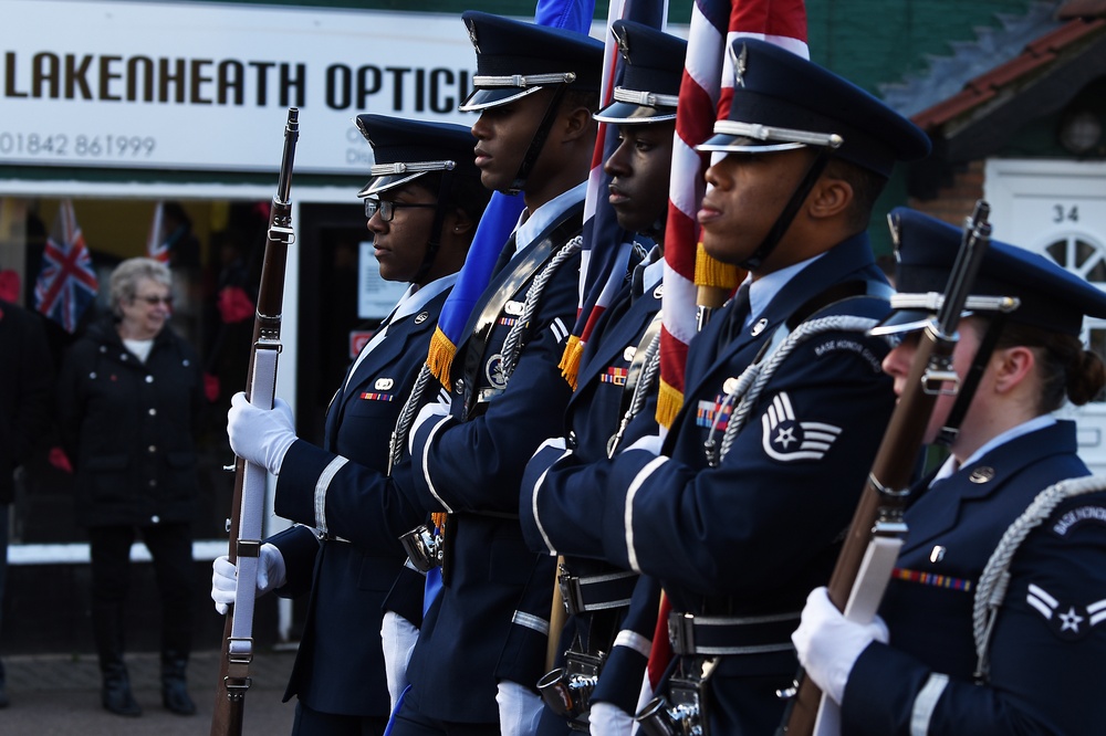 RAF Lakenheath celebrates Remembrance Day with local communities